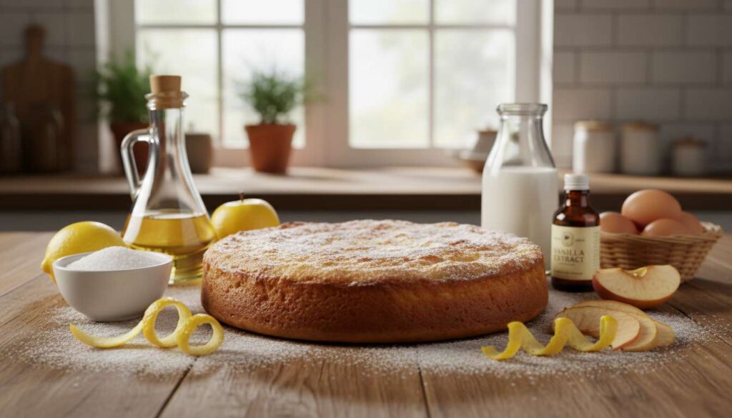 TORTA DI MELE AL LIMONE, soffice, rapida e aromatica