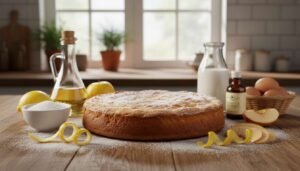 TORTA DI MELE AL LIMONE, soffice, rapida e aromatica