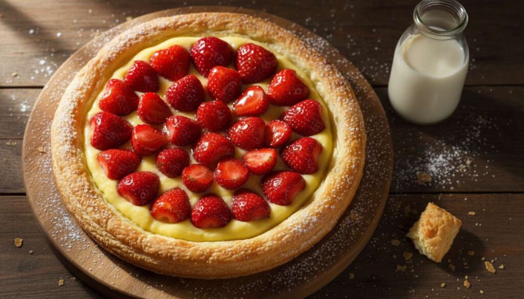 Crostata di fragole e crema pasticcera: il dolce da portare a Pasquetta pronto in 25 minuti