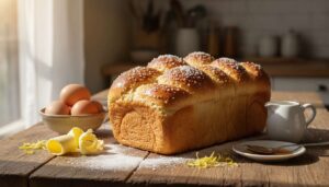Treccia brioche al burro per la colazione di Pasqua, soffice come al forno