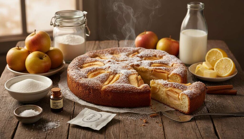 TORTA di MELE con IMPASTO CREMA ricetta cremosa all’interno e moltissime mele