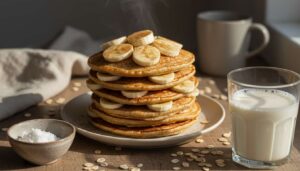 Pancake di avena integrale senza zuccheri – semplici – completi