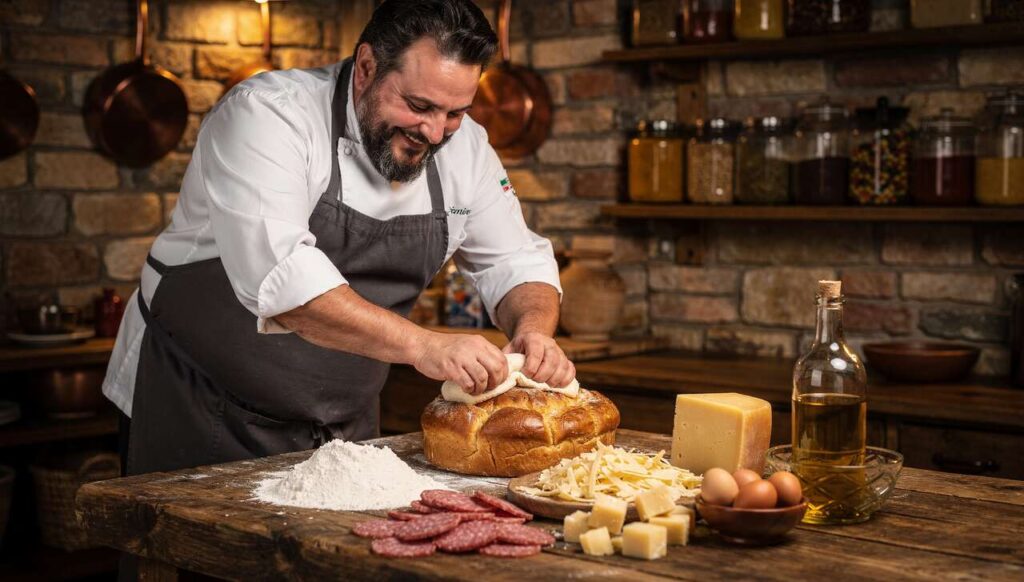 Casatiello napoletano di Antonino Cannavacciuolo, perché il suo impasto è più morbido degli altri