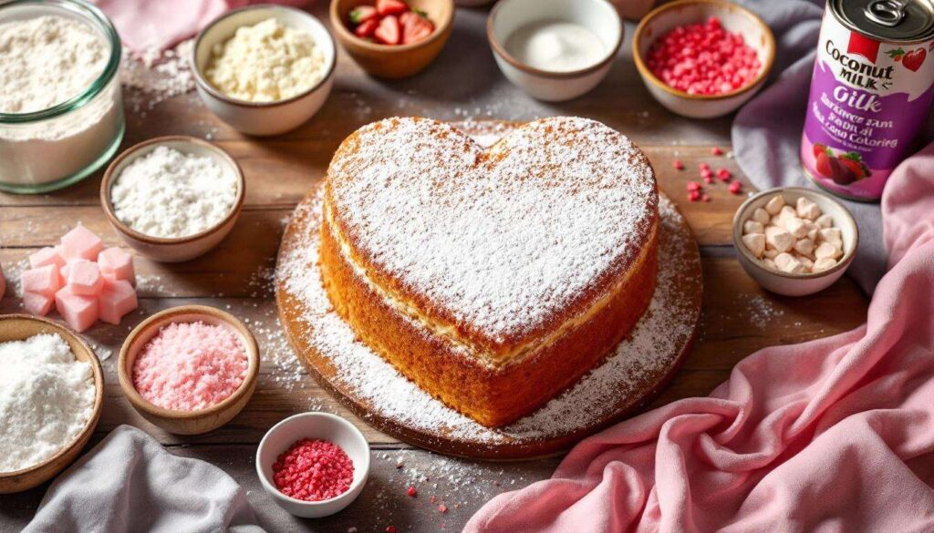 Torta cuore alle fragole per la Festa della Mamma, soffice e pronta la sera prima