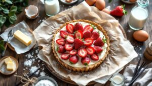 Crostata di fragole e crema, perché va assemblata solo 3 ore prima di servire