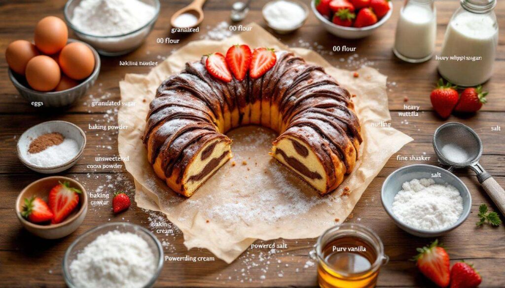 Rotolo alla Nutella e fragole, il dolce scenografico del pranzo in famiglia