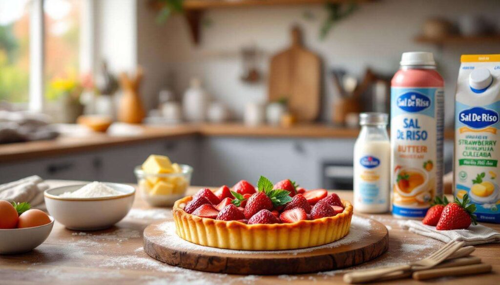 Tarte aux fraises all'italiana, la base sablée di Sal De Riso senza cedimenti