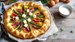 Torta salata con asparagi, speck e fontina: perfetta per la gita del 25 aprile