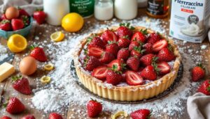 Fragole di Terracina IGP, la crostata che non rilascia acqua: il metodo di Sal De Riso