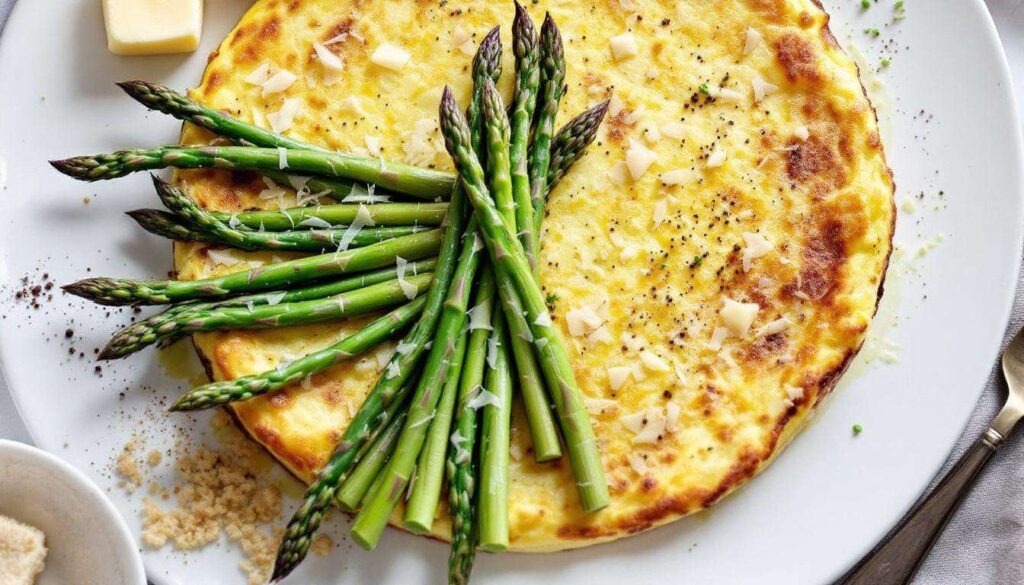 Asparagi e uova, la frittata al forno di Antonella Clerici vista a È sempre mezzogiorno
