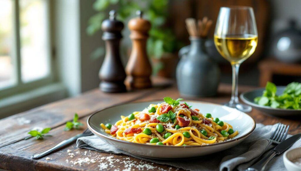 Piselli freschi e guanciale, il primo piatto di primavera che Cannavacciuolo non manca mai