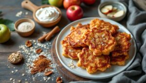 Frittelle di mele al forno con yogurt: la versione leggera con sole 90 calorie